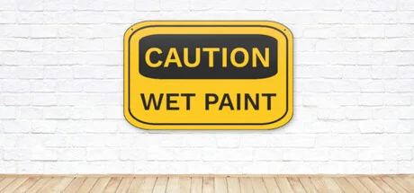 Screenshot von CAUTION WET PAINT